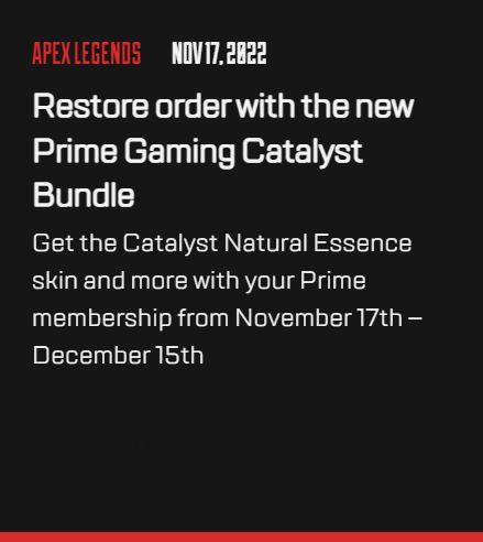 Restore order with the new Prime Gaming Catalyst Bundle